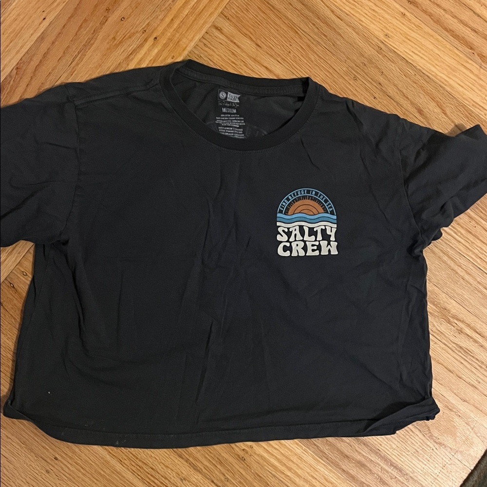 Salty Crew Charcoal crop Tee